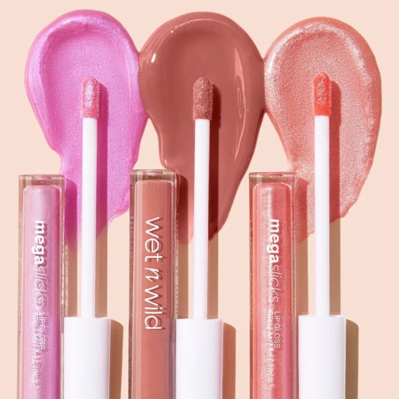 Wet N Wild MegaSlicks блясък за устни с блестящи частици с хидратиращ ефект цвят Crystal Clear 5.4 гр.