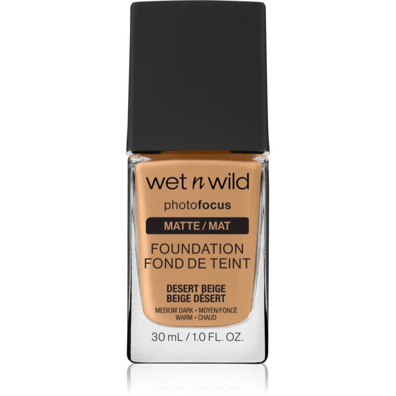Wet N Wild PhotoFocus матиращ флуид фон дьо тен цвят Desert Beige 30 мл.