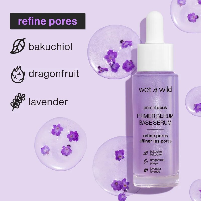 Wet N Wild PrimeFocus Refine Pores озаряващ серум-база за хидратиране на кожата и минимизиране на порите 30 мл.