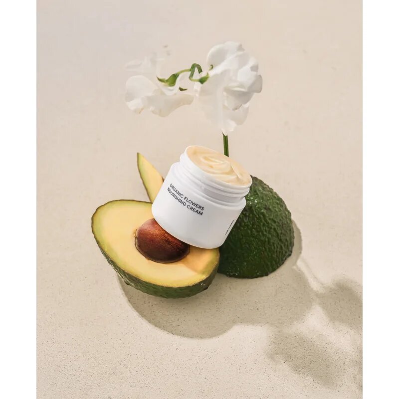 WHAMISA Organic Flowers Nourishing Cream подхранващ крем за лице с лифтинг и стягащ ефект 50 мл.