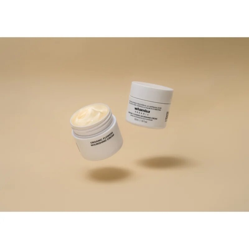WHAMISA Organic Flowers Nourishing Cream подхранващ крем за лице с лифтинг и стягащ ефект 50 мл.