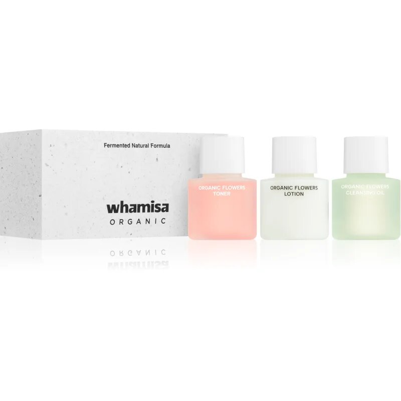 WHAMISA Organic Flowers Renewal Miniature Kit подаръчен комплект за перфектна кожа