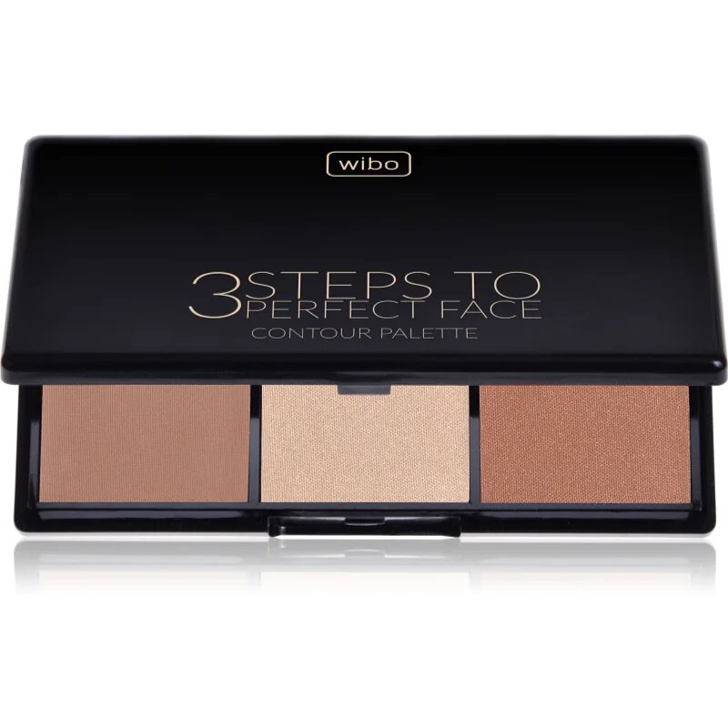Wibo 3 Steps To Perfect Face Dark контурираща палитра за лице за лице 10 гр.