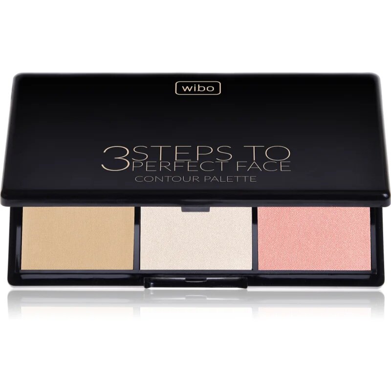Wibo 3 Steps To Perfect Face Light контурираща палитра за лице за лице 10 гр.