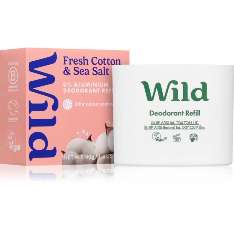 Wild Fresh Cotton & Sea Salt дезодорант стик пълнител 40 гр.