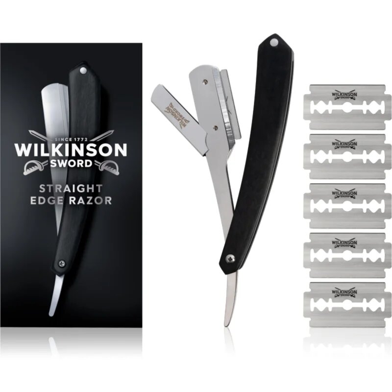 Wilkinson Sword Barber's Style Straight Edge класическа самобръсначка + резервни ножчета