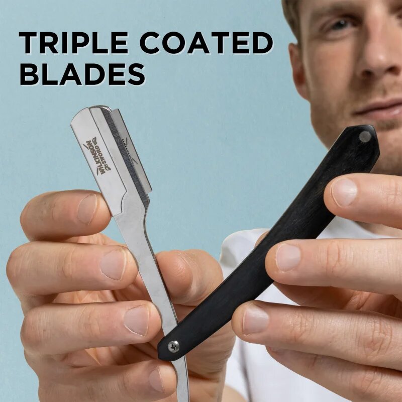 Wilkinson Sword Barber's Style Straight Edge класическа самобръсначка + резервни ножчета