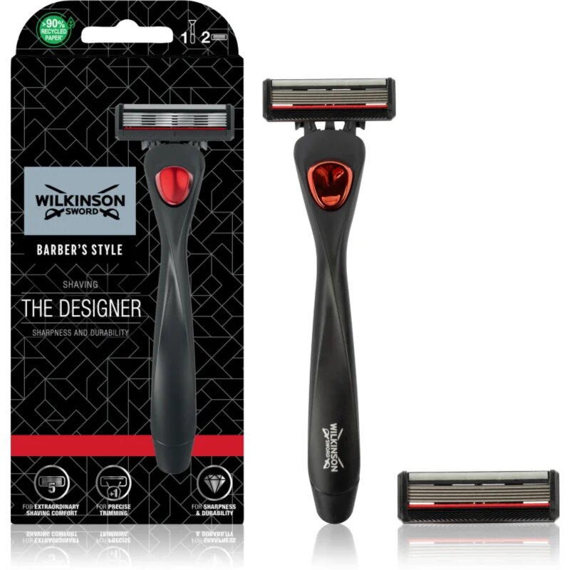 Wilkinson Sword Barber's Style The Architect самобръсначка + резервни остриета 2 бр
