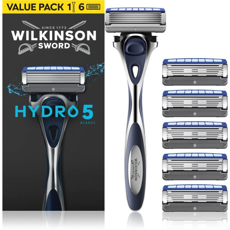 Wilkinson Sword Hydro5 самобръсначка + резервни ножчета 5 бр.