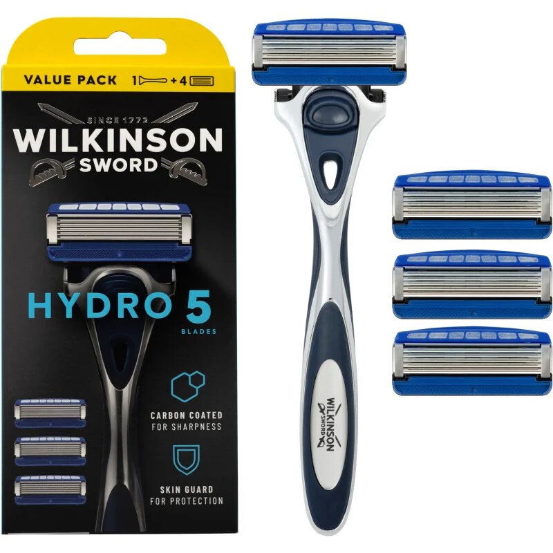 Wilkinson Sword Hydro5 самобръсначка + резервни остриета 4 бр