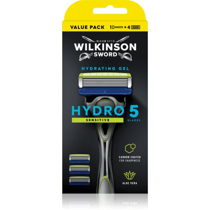 Wilkinson Sword Hydro5 Sensitive самобръсначка + резервни остриета 4 бр