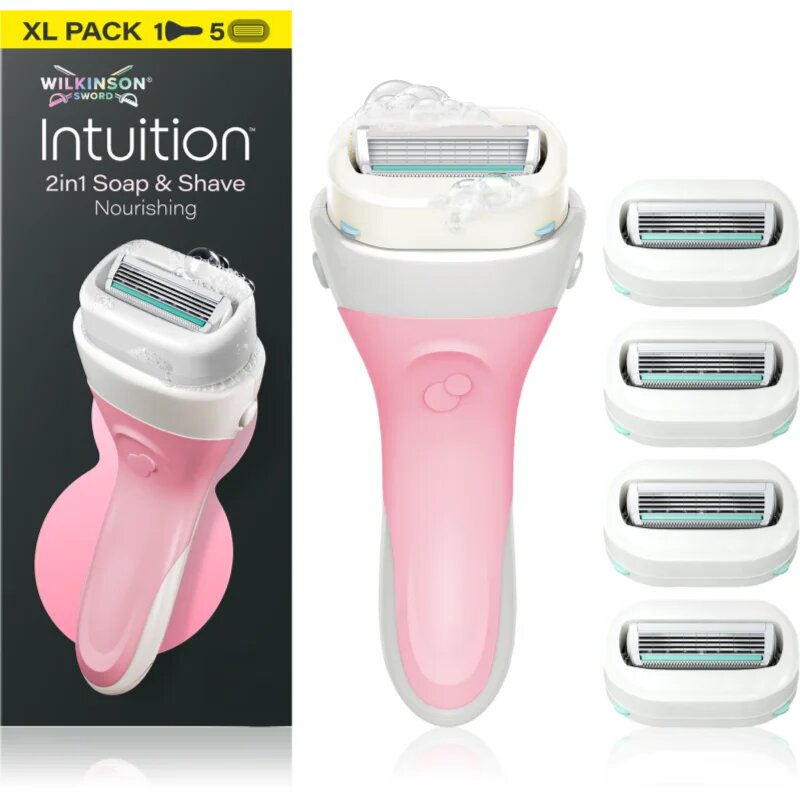 Wilkinson Sword Intuition 2in1 Ultra Moisture Razor самобръсначка + резервни остриета 5 бр