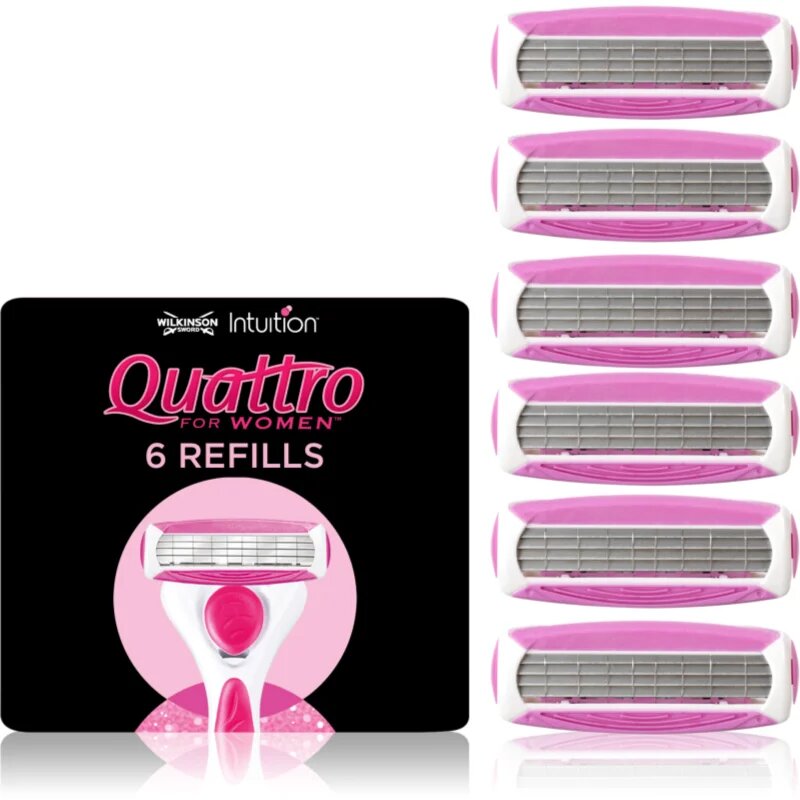 Wilkinson Sword Intuition Quattro for Women сменяеми глави 6 бр.