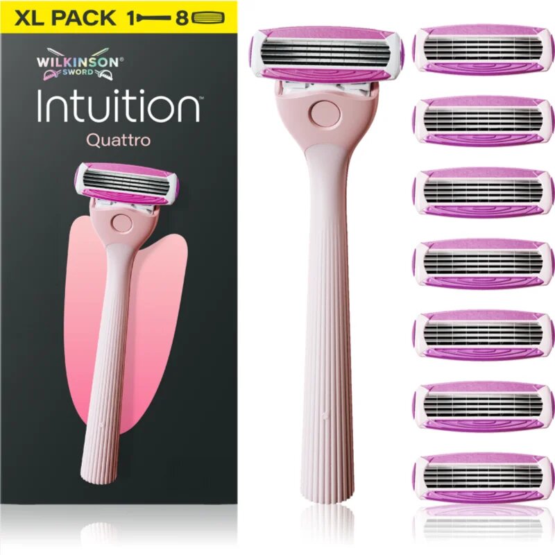 Wilkinson Sword Intuition Quattro самобръсначка Резервни остриета 8 СК