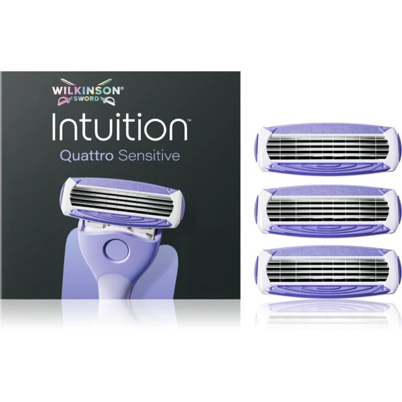 Wilkinson Sword Intuition Quattro Sensitive сменяеми глави 3 бр.