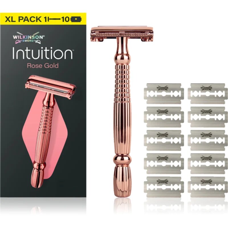 Wilkinson Sword Intuition Rose Gold самобръсначка + резервни остриета 9 бр