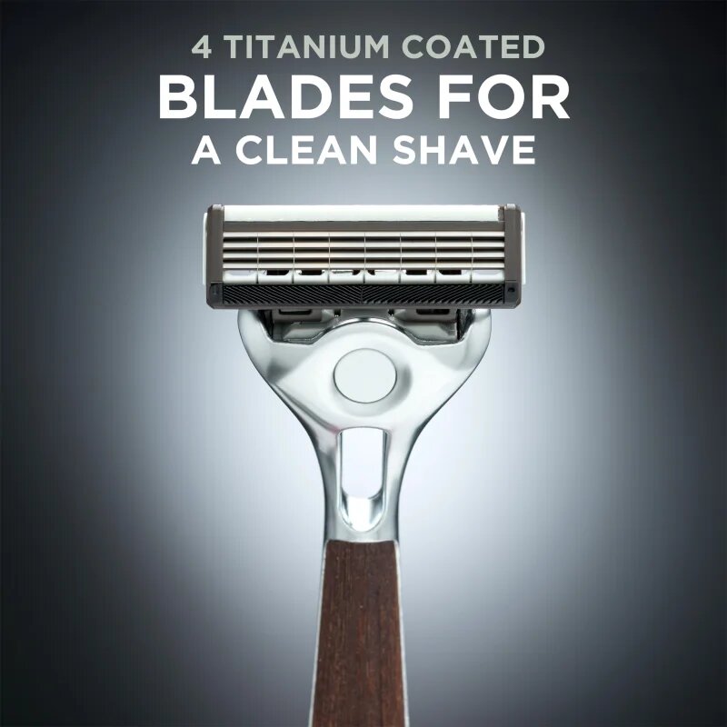 Wilkinson Sword Quattro Essential 4 Titanium Vintage самобръсначка + резервни остриета 5 бр
