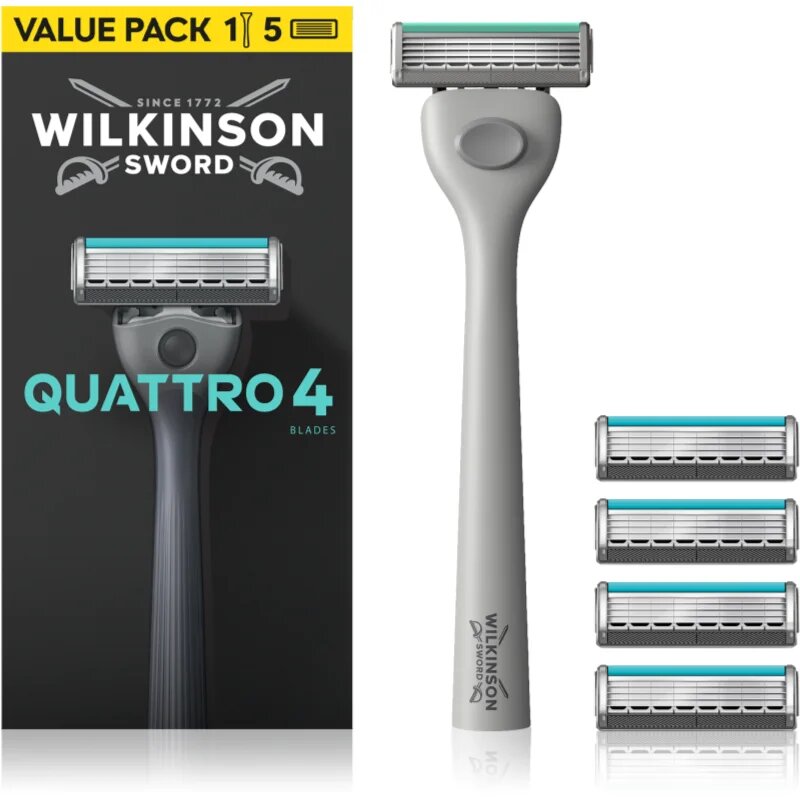Wilkinson Sword Quattro самобръсначка + резервни ножчета