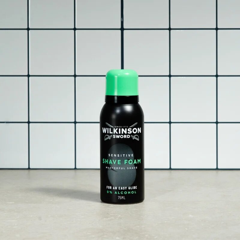 Wilkinson Sword Sensitive Shave Foam пяна за бръснене за мъже 75 мл.
