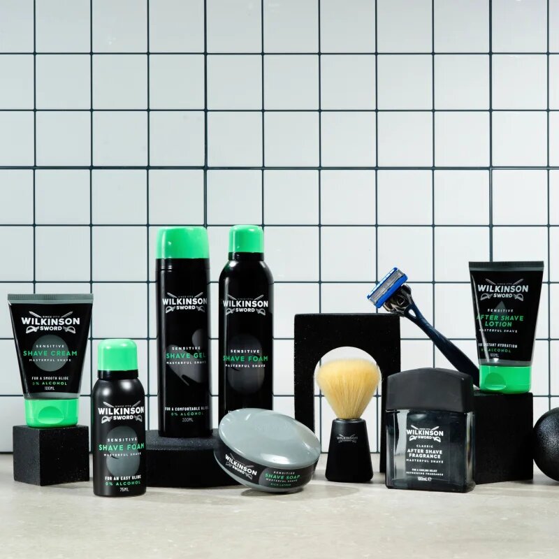 Wilkinson Sword Sensitive Shave Foam пяна за бръснене за мъже 75 мл.
