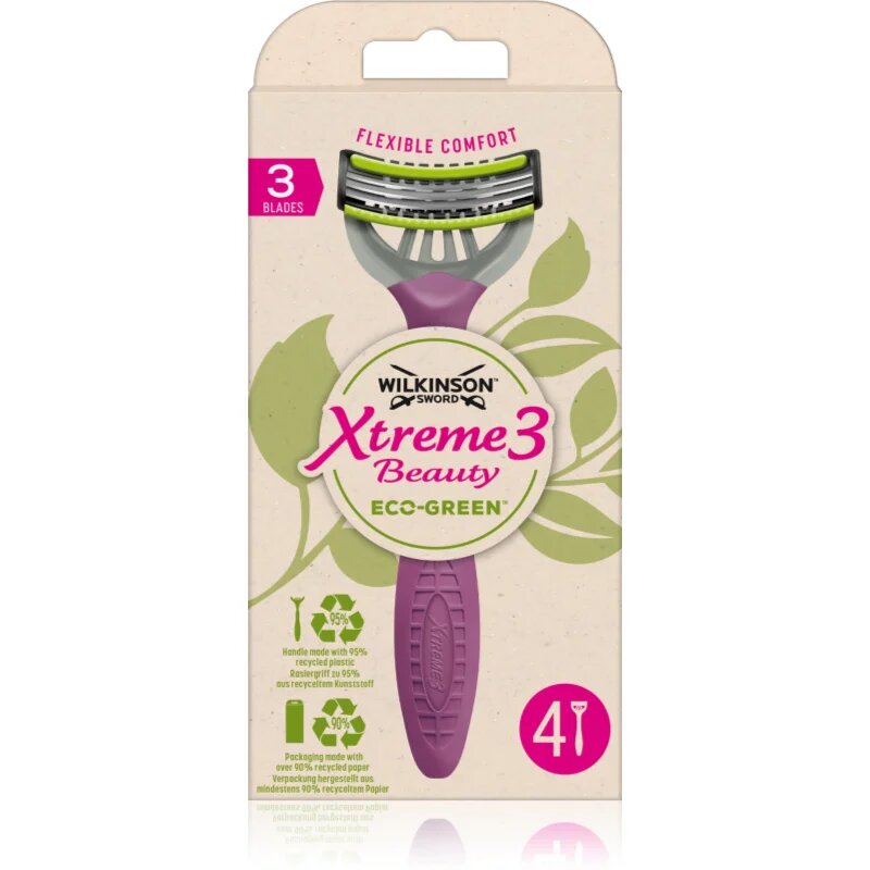 Wilkinson Sword Xtreme 3 Beauty Eco Green самобръсначка за еднократна употреба 4 бр.