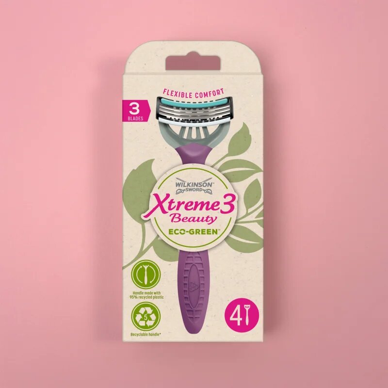 Wilkinson Sword Xtreme 3 Beauty Eco Green самобръсначка за еднократна употреба 4 бр.
