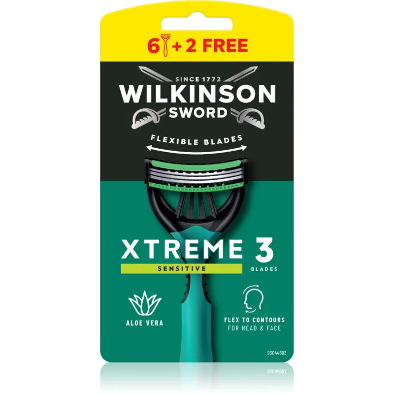 Wilkinson Sword Xtreme 3 Sensitive самобръсначки за еднократна употреба за мъже 8 бр.