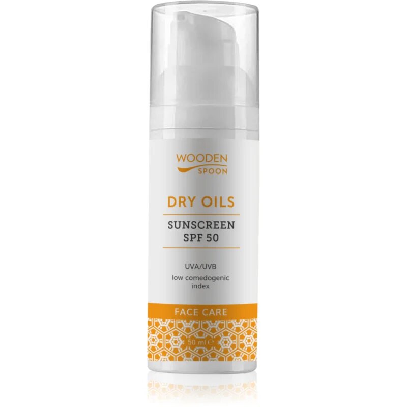 WoodenSpoon Dry Oils Sunscreen SPF 50 слънцезащитен крем SPF 50 50 мл.