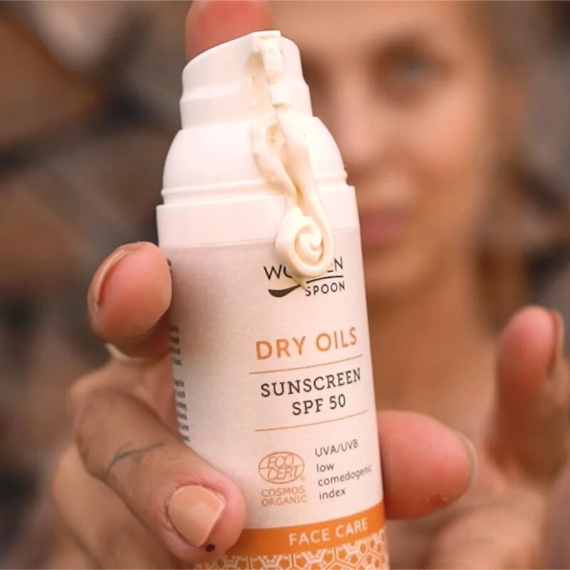 WoodenSpoon Dry Oils Sunscreen SPF 50 слънцезащитен крем SPF 50 50 мл.