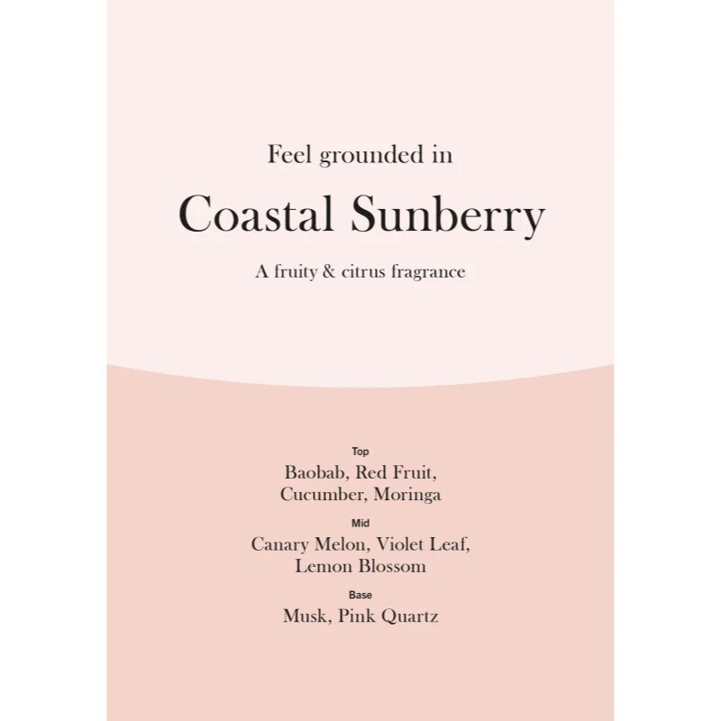 Woodwick Coastal Sunberry ароматна свещ с дървен фитил 610 гр.