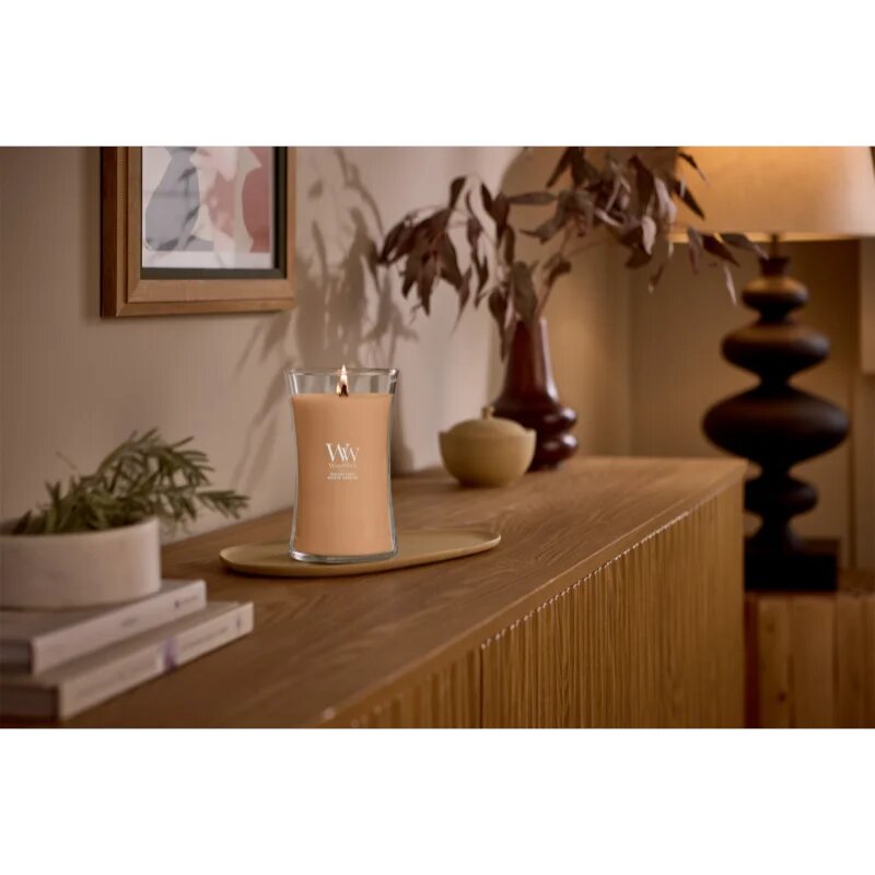 Woodwick Hazelnut Roast ароматна свещ с дървен фитил 610 гр.