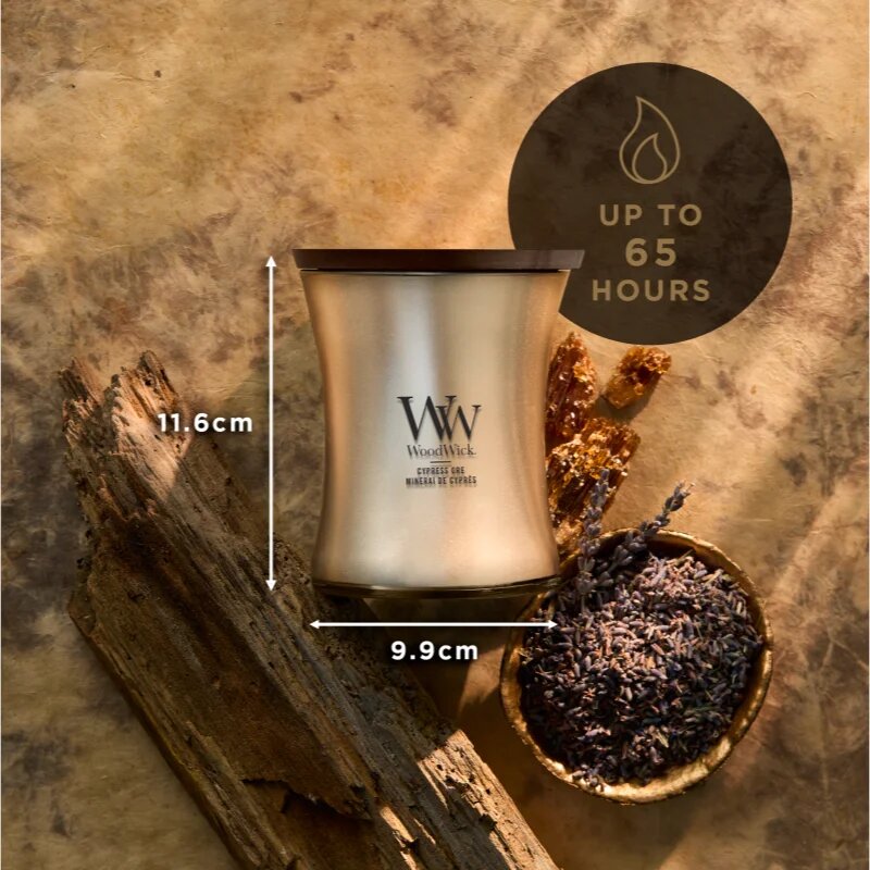 Woodwick Precious Metals Cypress Ore ароматна свещ 275 гр.