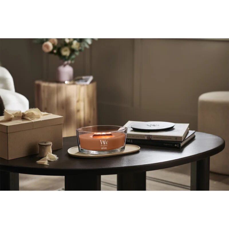 Woodwick Radiant Amber ароматна свещ с дървен фитил 453.6 гр.