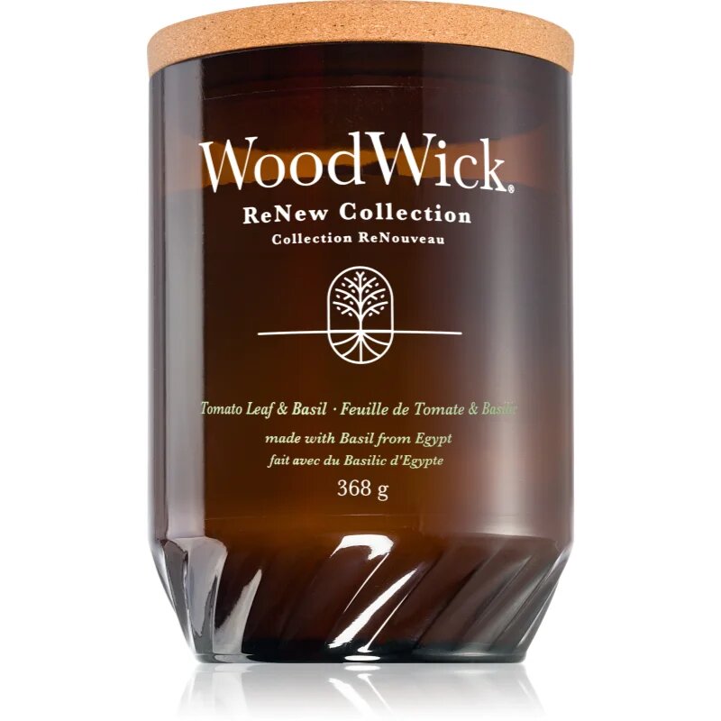 Woodwick Renew Tomato Leaf & Basil ароматна свещ 368 гр.
