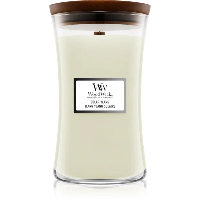 Woodwick Solar Ylang ароматна свещ с дървен фитил 609.5 гр.