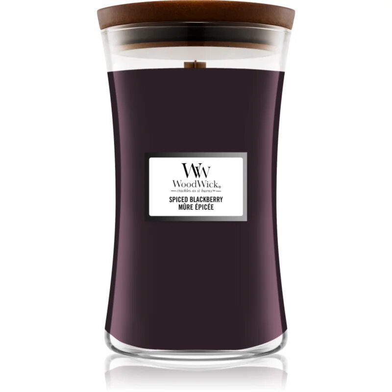 Woodwick Spiced Blackberry ароматна свещ с дървен фитил 609.5 гр.