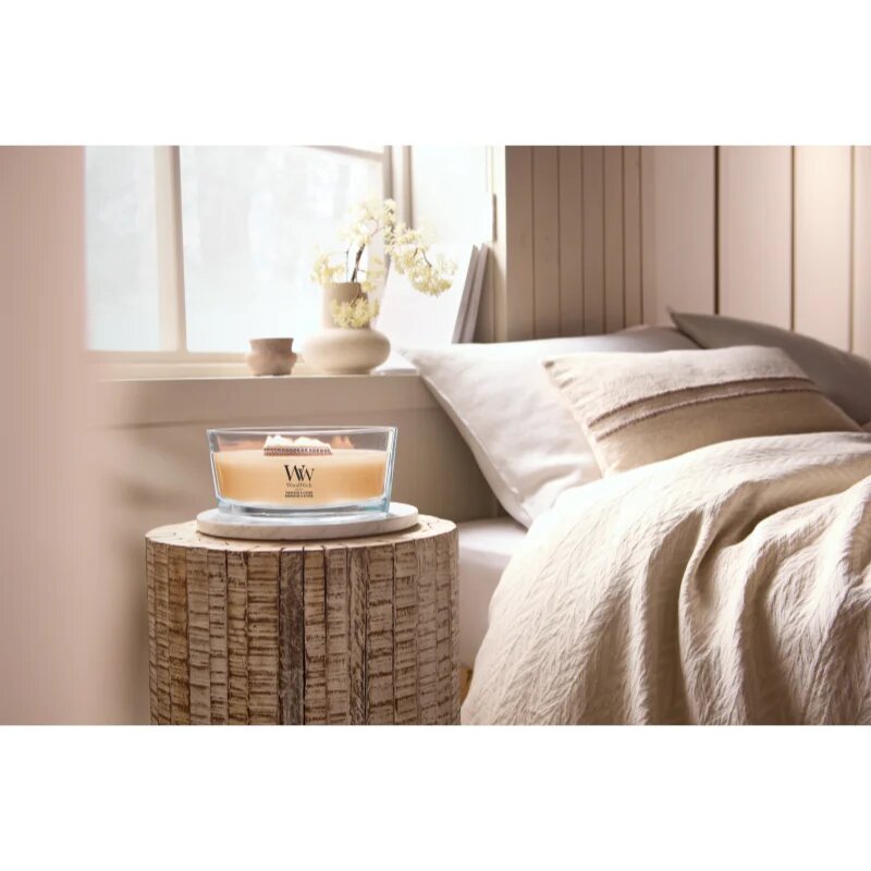 Woodwick Tangerine & Citron ароматна свещ с дървен фитил 453.6 гр.