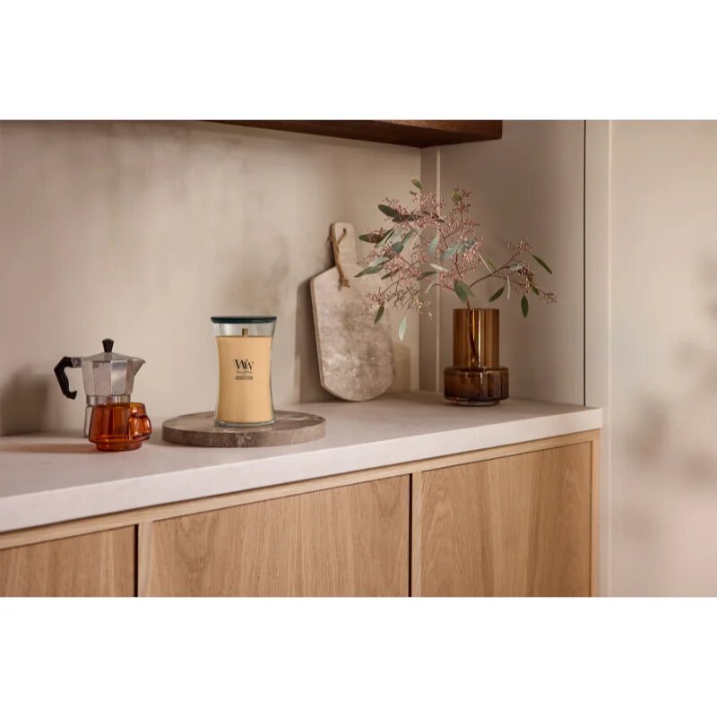 Woodwick Tangerine & Citron ароматна свещ с дървен фитил 610 гр.