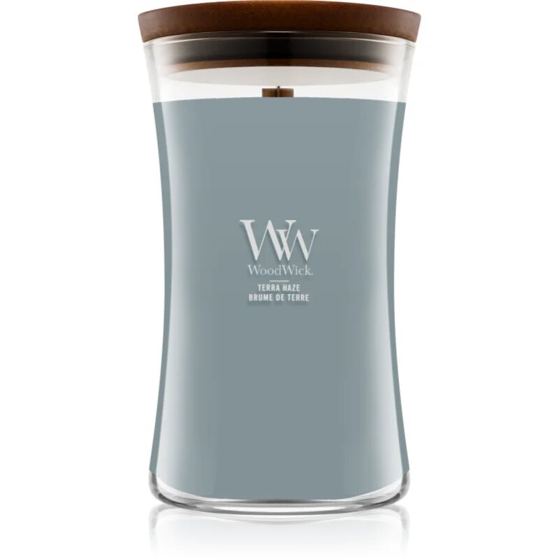 Woodwick Terra Haze ароматна свещ с дървен фитил 610 гр.