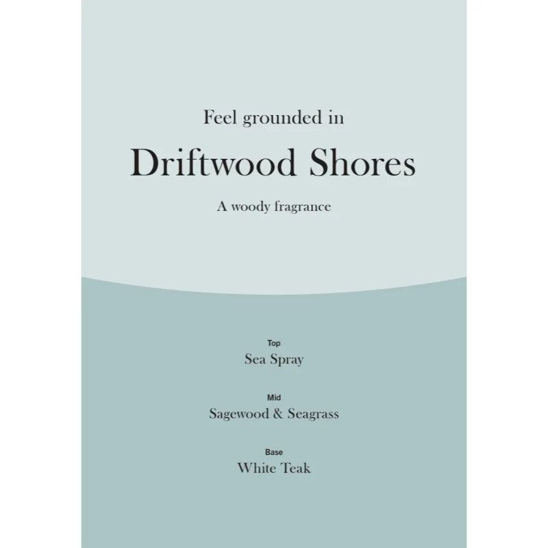 Woodwick Trilogy Driftwood Shores ароматна свещ с дървен фитил 275 гр.