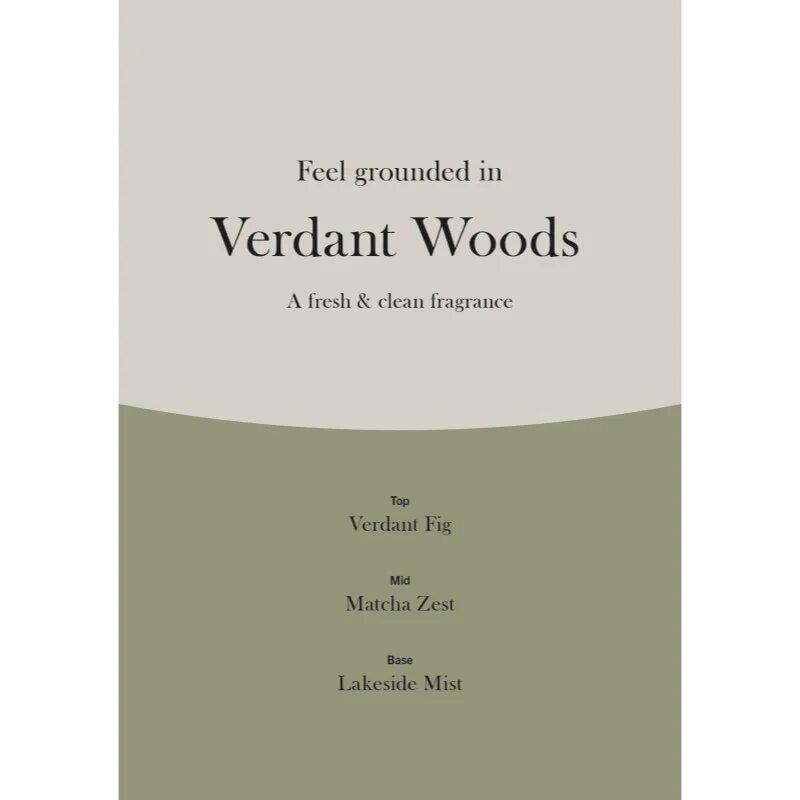 Woodwick Trilogy Verdant Woods ароматна свещ с дървен фитил 453.6 гр.
