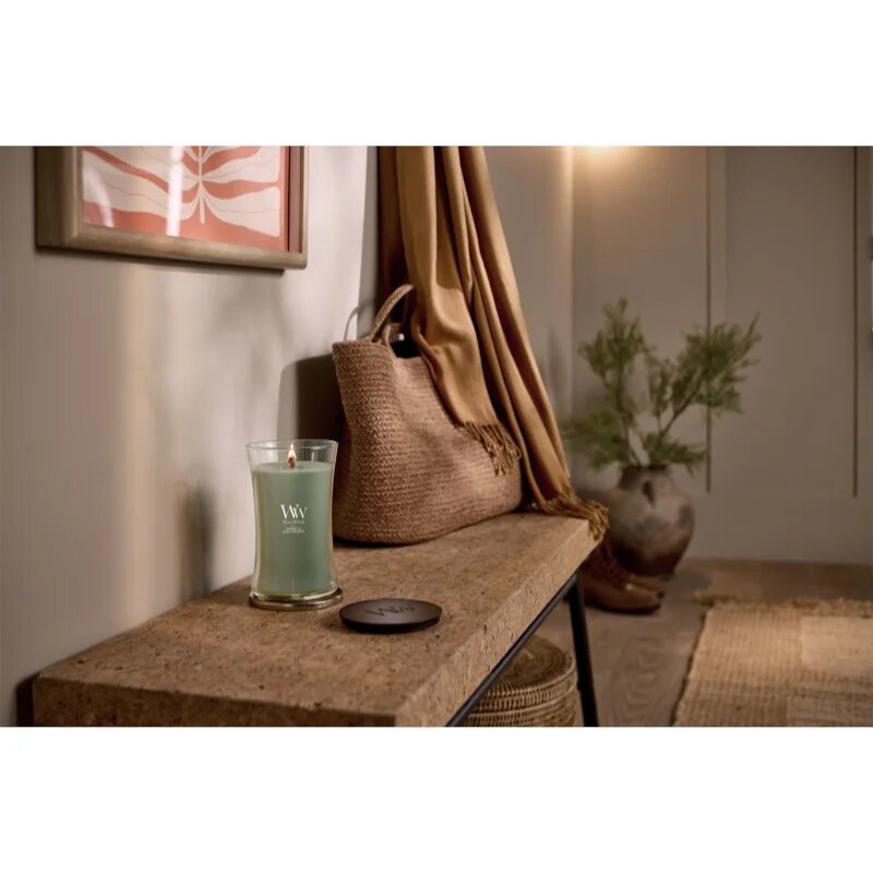 Woodwick Verdant Fig ароматна свещ с дървен фитил 610 гр.