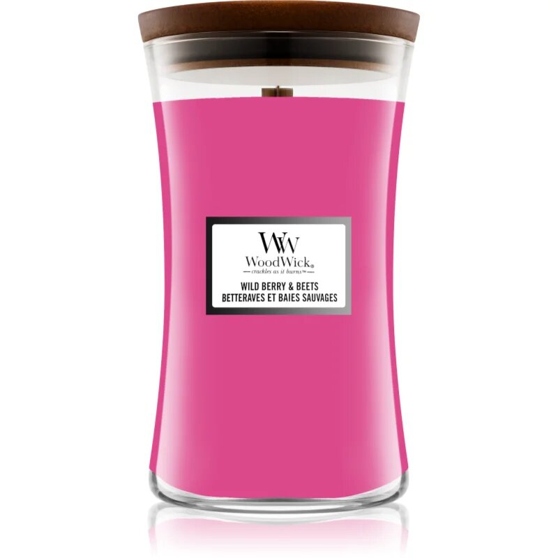 Woodwick Wild Berry & Beets ароматна свещ с дървен фитил 609.5 гр.