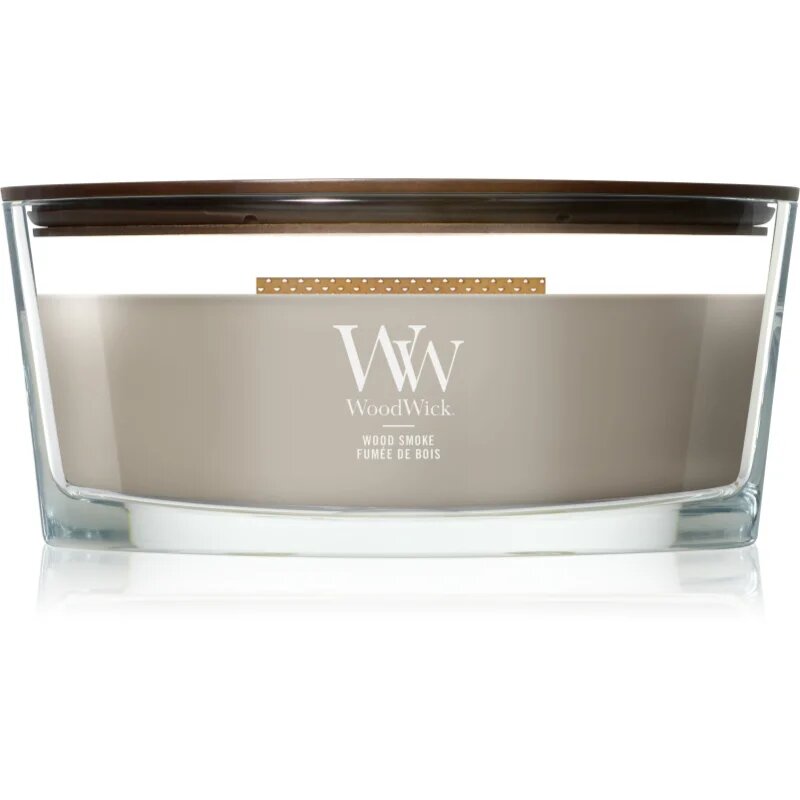 Woodwick Wood Smoke ароматна свещ с дървен фитил 453.6 гр.