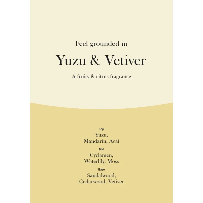 Woodwick Yuzu & Vetiver ароматна свещ с дървен фитил 275 гр.