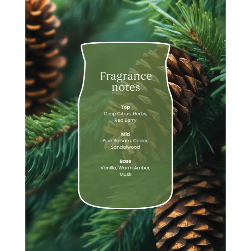 Yankee Candle Balsam & Cedar Fireside ароматна свещ 368 гр.