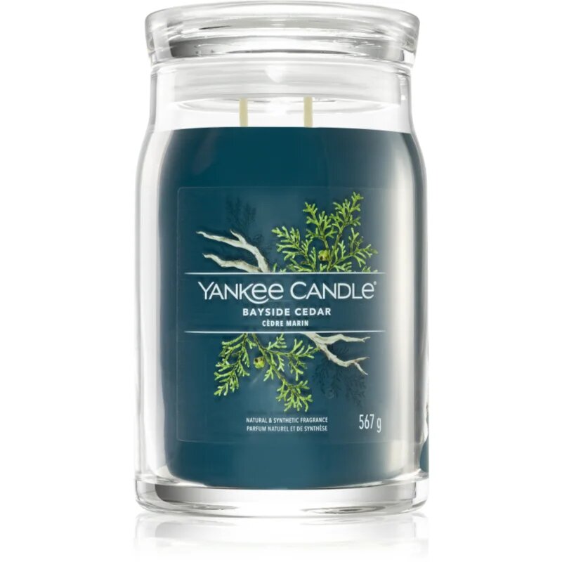Yankee Candle Bayside Cedar ароматна свещ Signature 567 гр.