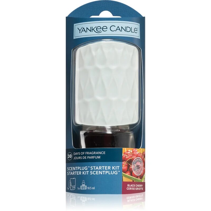 Yankee Candle Black Cherry електрически дифузер + резервен пълнител 1 бр.