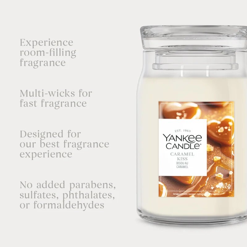 Yankee Candle Caramel Kiss ароматна свещ 368 гр.