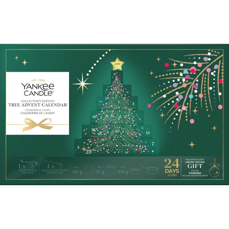 Yankee Candle Christmas Collection 2026 Collector's Edition Tree Advent Calendar коледен календар колекционерско издание